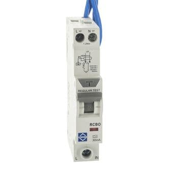 Lewden Compact Double Pole RCBO 6amp B Curve Type A